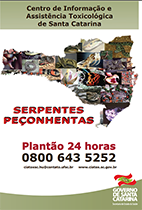 Serpentes peçonhentas em SC Serpentes peçonhentas em SC